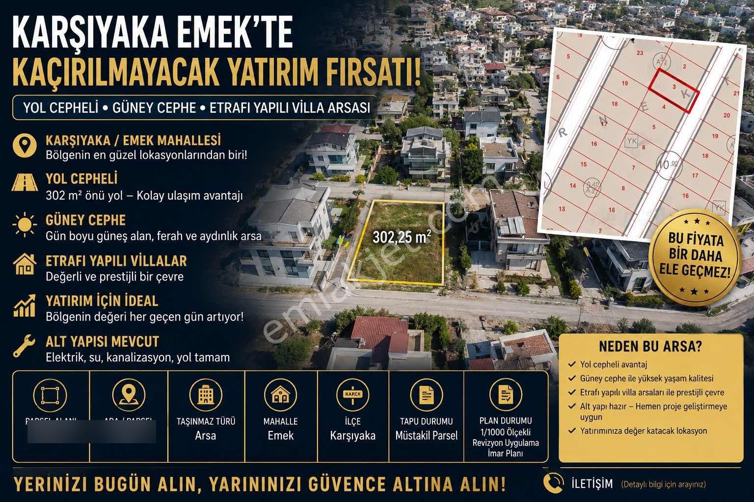 Atacan,dan Karşıyakanın En Güzel Lokasyonunda Villa Arsası - Görsel 3