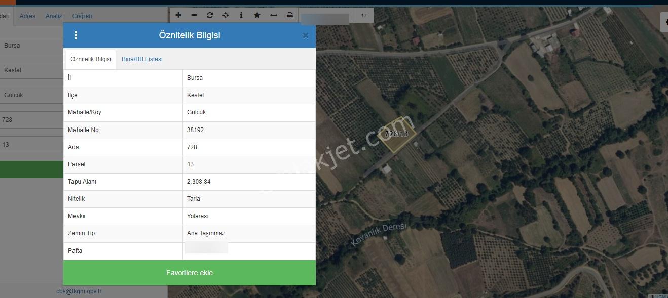 Bursa Kestel Gölcük'te Tek Tapu 2.236-2.305 M2 Satılık Tarlalar - Görsel 6