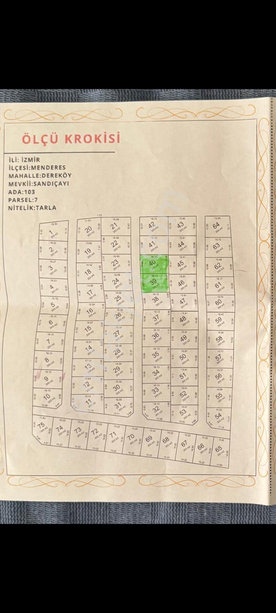 Menderes Dereköy'de Kooperatif Güvencesiyle Satılık Yan Yana 406 M² Parsel - Görsel 19