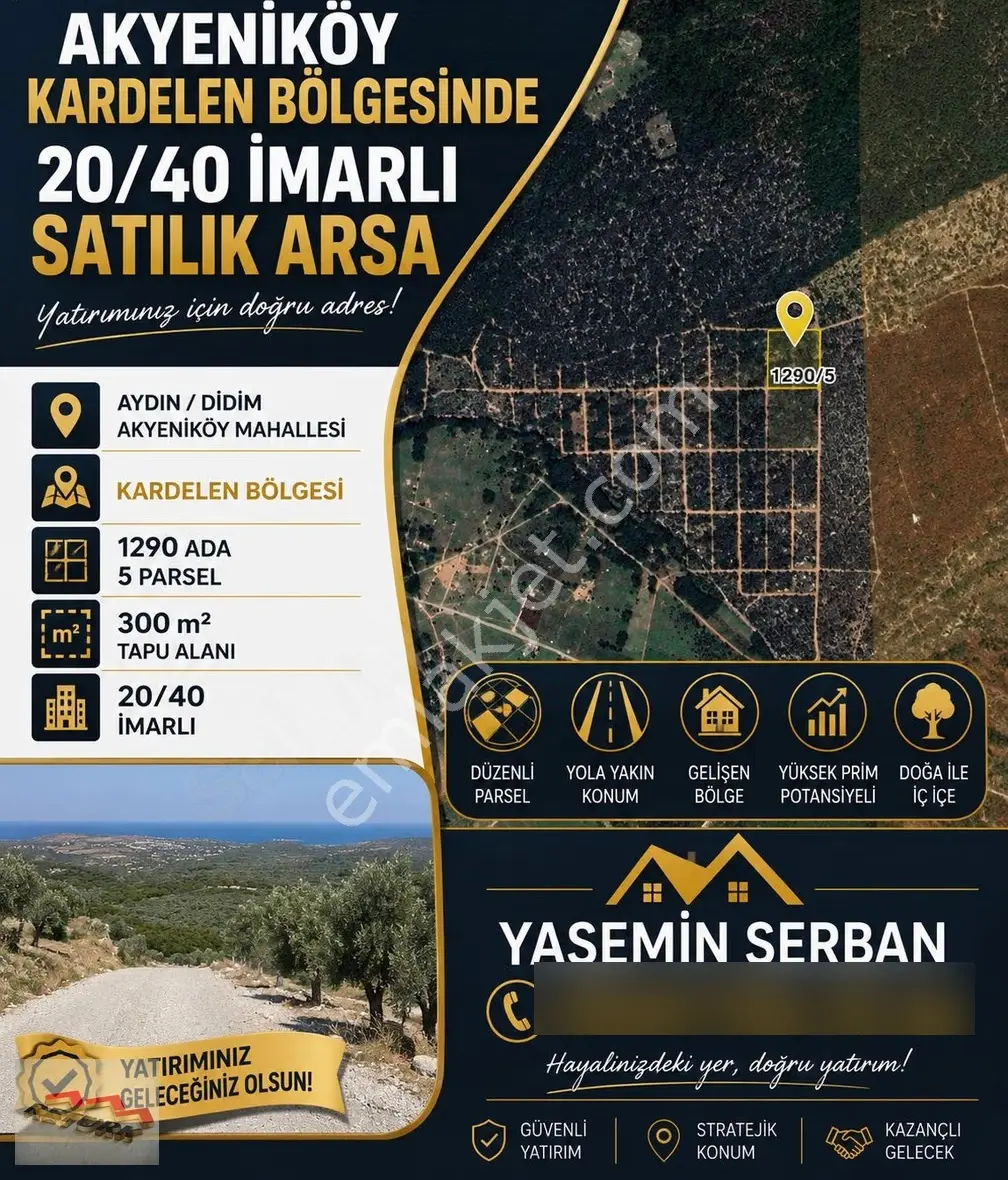 Akyeniköy Kardelen Bölgesinde 300 M² İmarlı Arsa Fırsatı