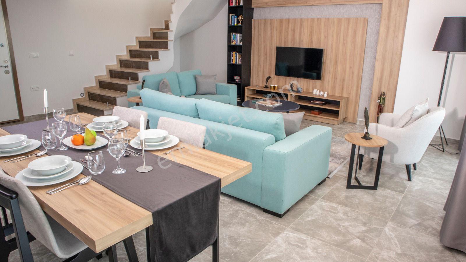 Alanya Kargıcak Secret Paradıse Sitesinde Uzun Dönem Kiralık Deniz Manzaralı 2+1 Çatı Dubleksi - Görsel 4
