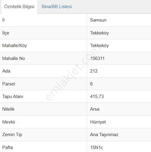 Tekkeköy Merkezde 419 M² 4 Kata İmarlı Satılık Arsa - Görsel 13