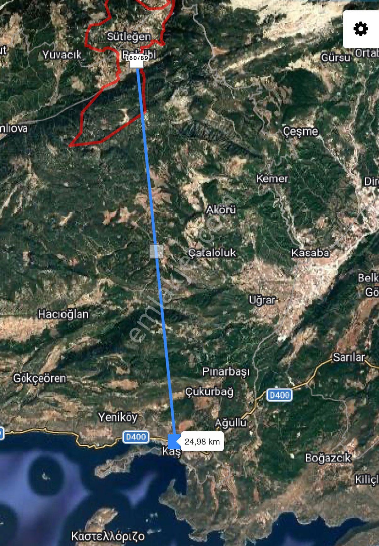 Satılık Kaş Sütleğen’de Müstakil Tapulu 1.100 M² Tarla+müstakil Ev - Görsel 4