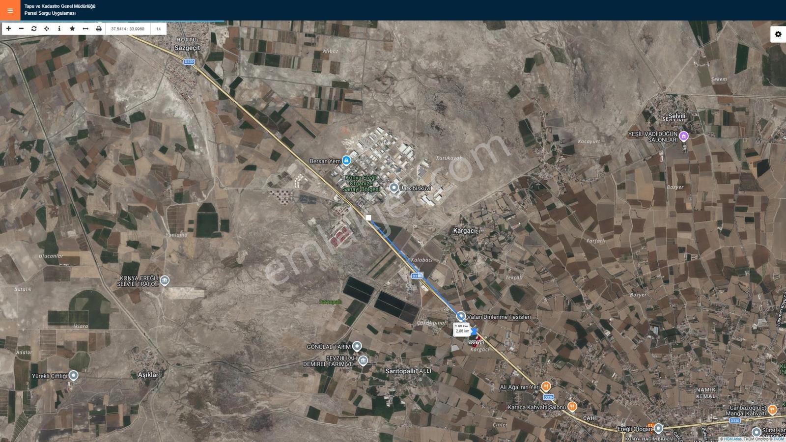 Konya Yolu Üzerinde 6381 Metre Yola 30 Metre Cephe Ticari Arsa - Görsel 9