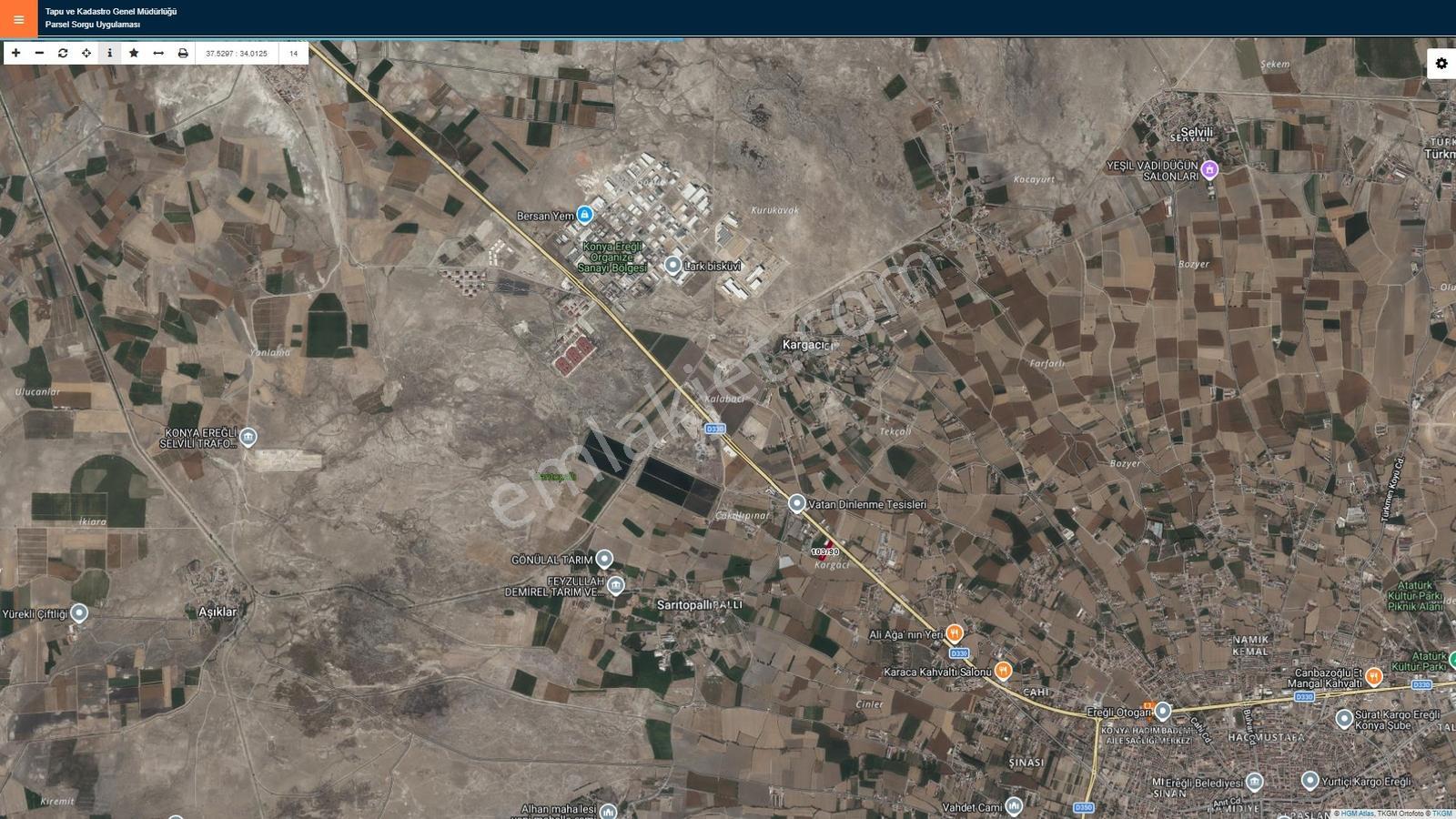 Konya Yolu Üzerinde 6381 Metre Yola 30 Metre Cephe Ticari Arsa - Görsel 16