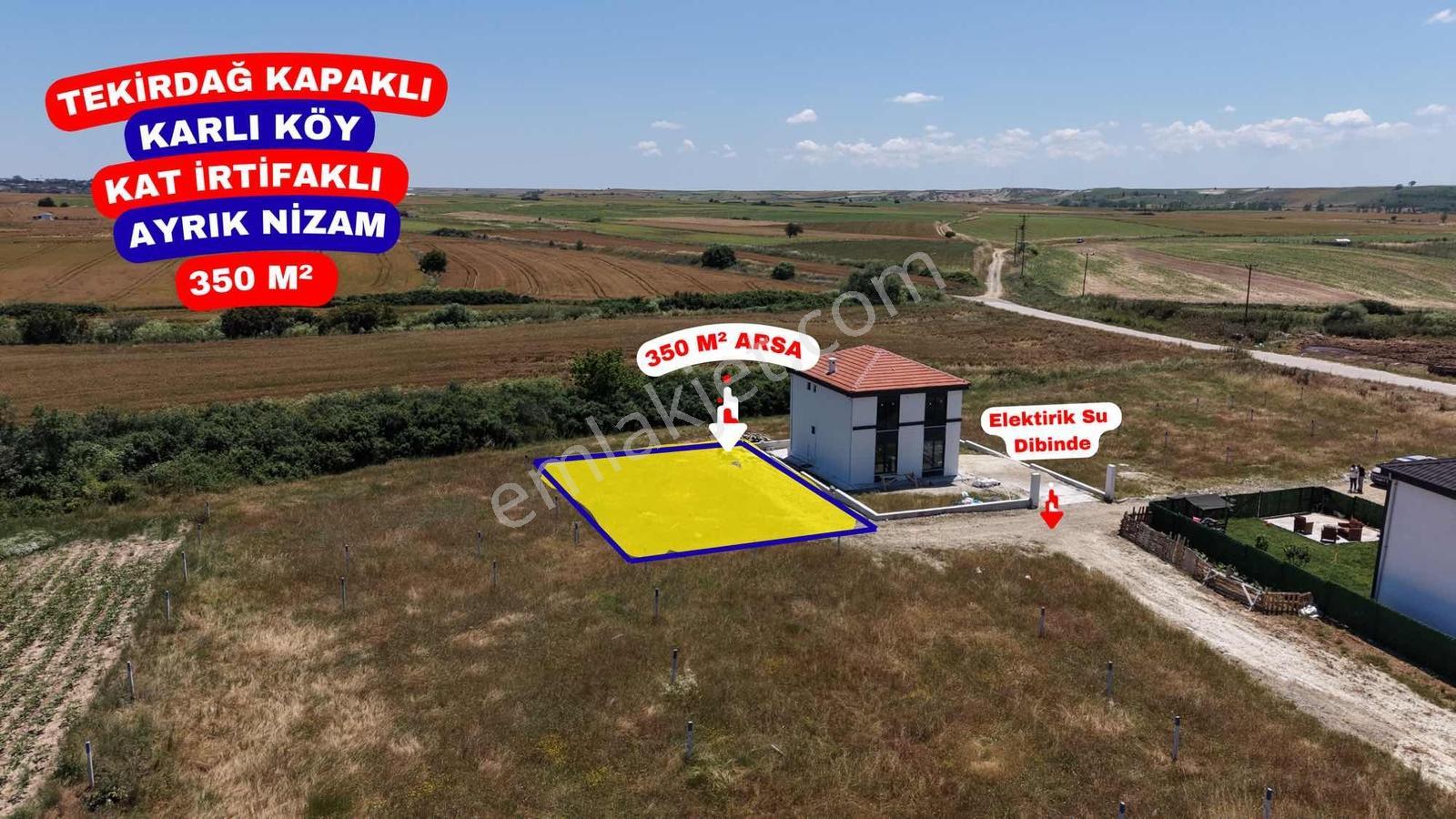 Kapaklı Karlı Mah. 350 M2 Kat İrtifaklı Arsa
