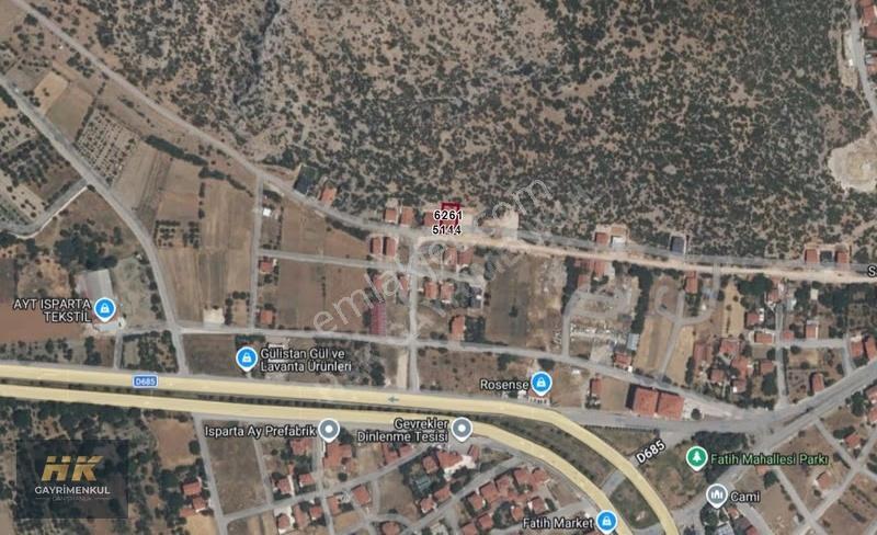 Isparta Sav'da 465 M² Satılık Villa Arsası - Altyapısı Hazır - Görsel 3