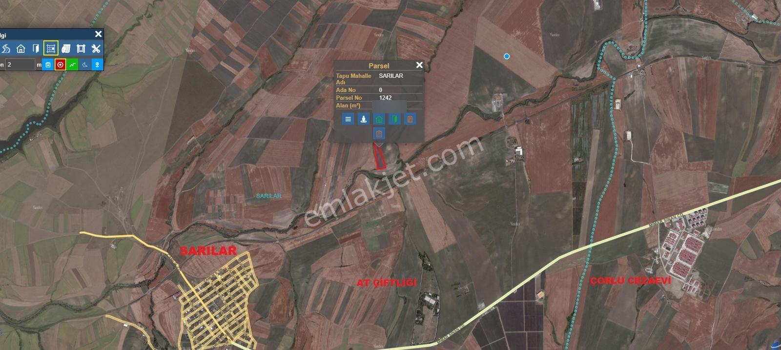 Çorlu Sarılar Mah. Yatırımlık 27.425m2 Satılık Tarla