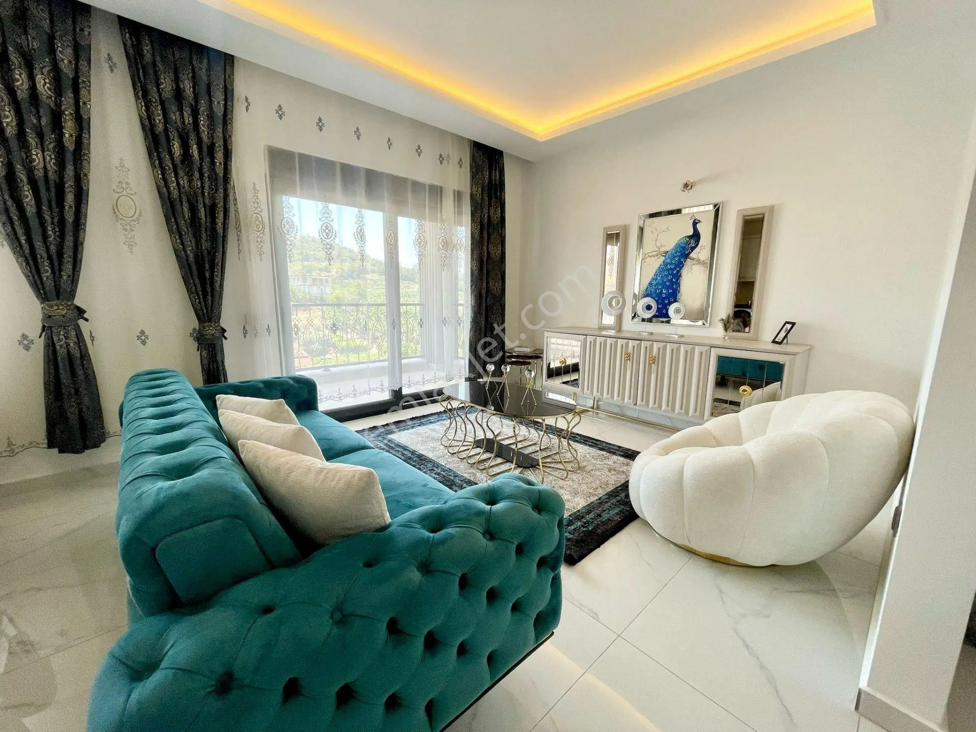 Alanya Kargıcak’ta Denize 500 M, Full Aktiviteli, Eşyalı 2+1 Dubleks