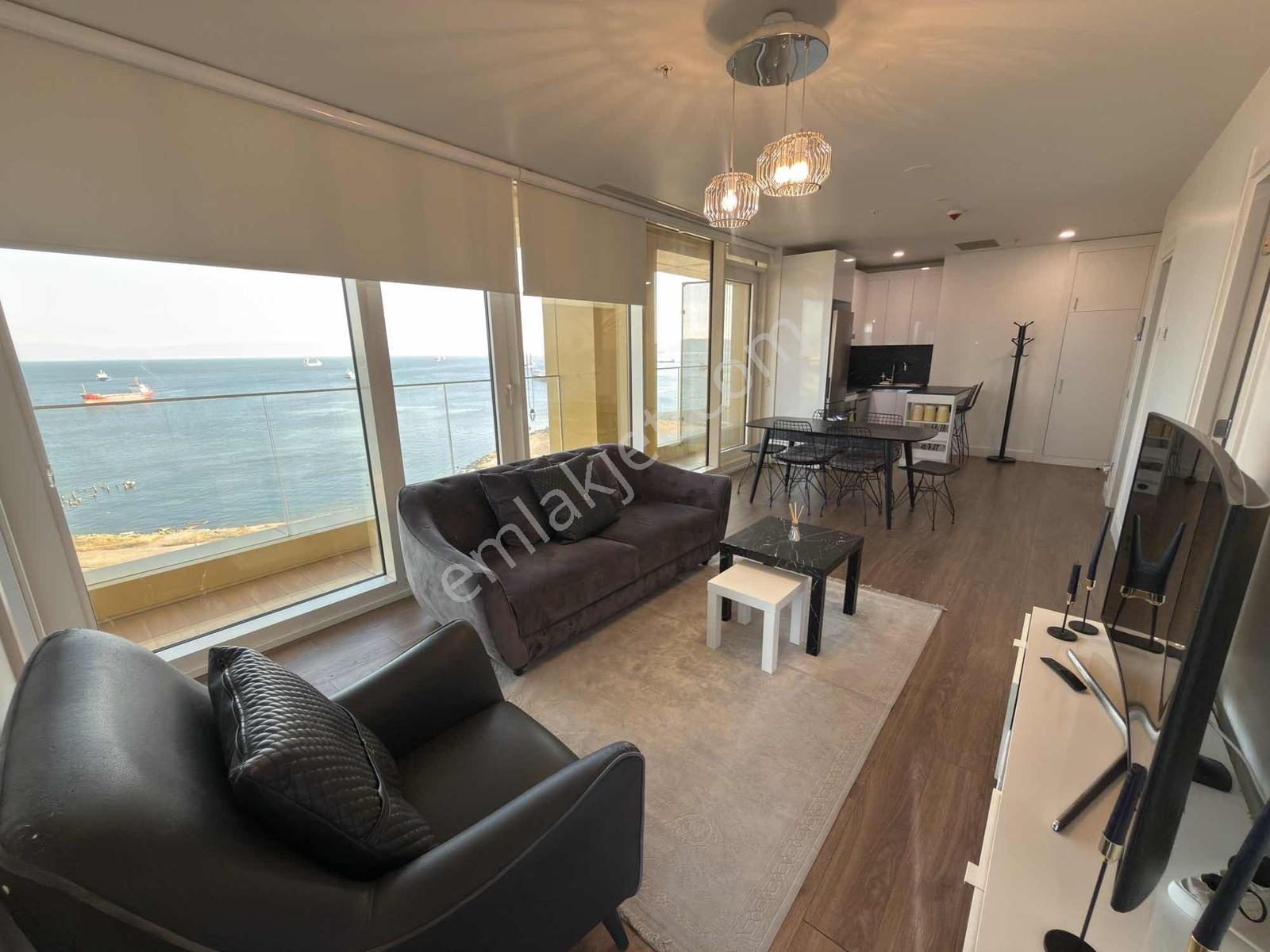 Kaçmaz Emlak İstmarina Kiralık 2+1 Full Eşyalı Ön Cephe Manzaral - Görsel 5