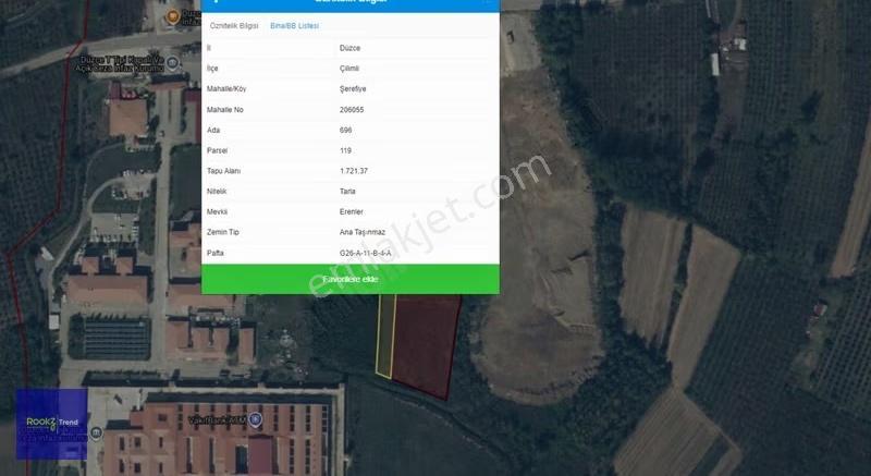 Düzce Çilimli Şerefiye Köyü'nde 9.918 M² Yatırımlık Tarla - Görsel 7