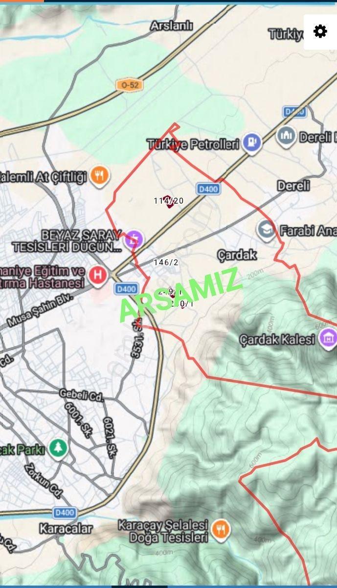 Sahibinden, Osmaniye Çardak'da Yatırımlık Toplam 622 M2 Arsa - Görsel 3