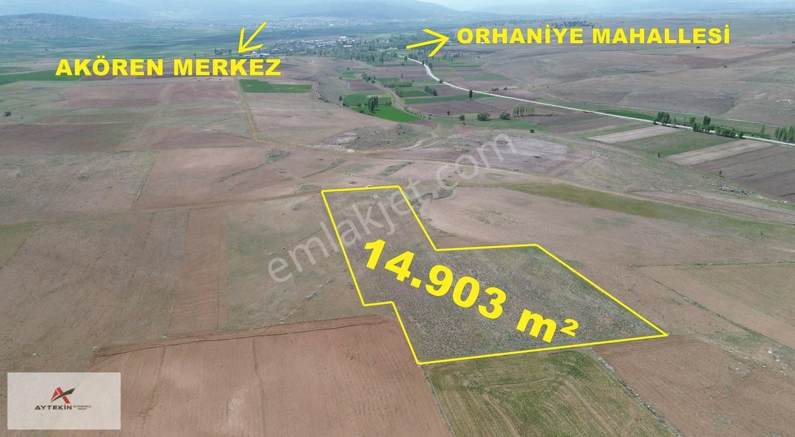 Akören/orhaniye'de 14.903m2 Müstakil Tapu-yolu Var-fırsat Arazi