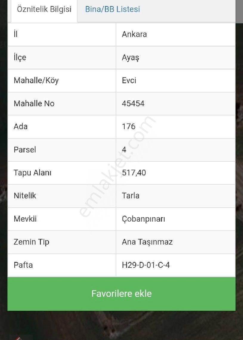 Ankara Ayaş Evci'de 517 M2 Satılık - Görsel 4