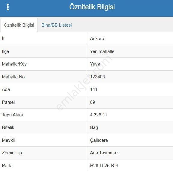 Yenimahalle Yuvaköy'de 271 M² Hisseli Tarla - Görsel 2