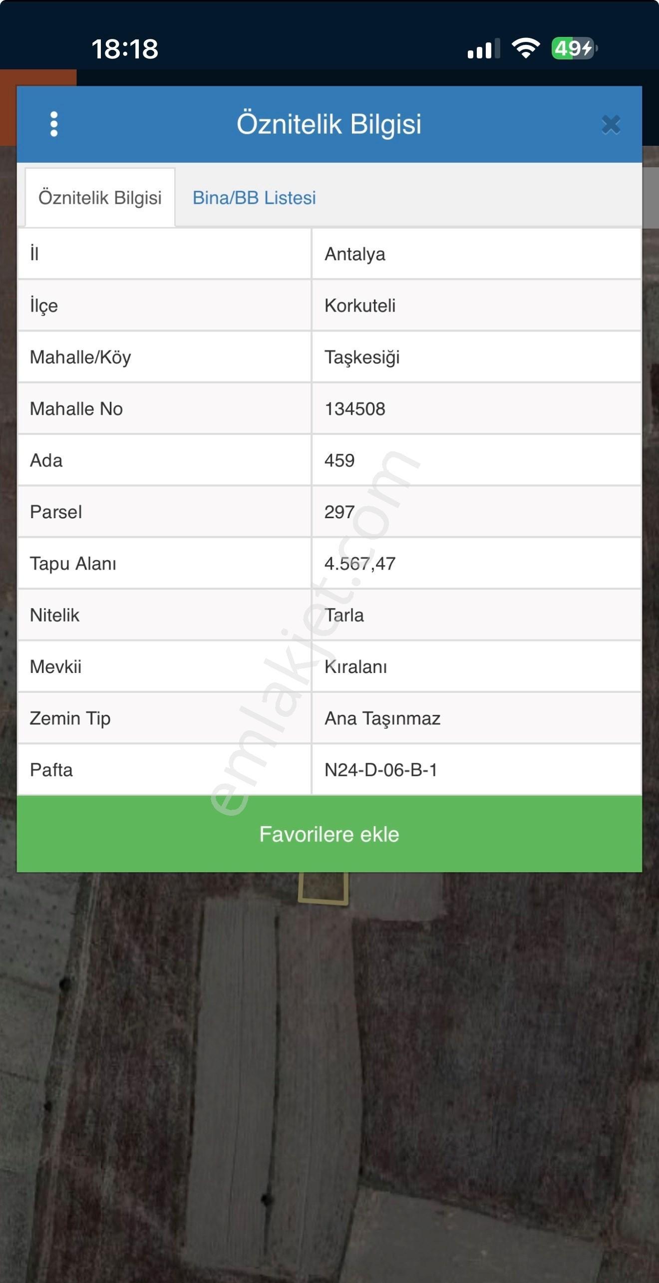Korkuteli Taşkesiği’nde 4.567 M² Tek Tapu Yatırımlık Tarla