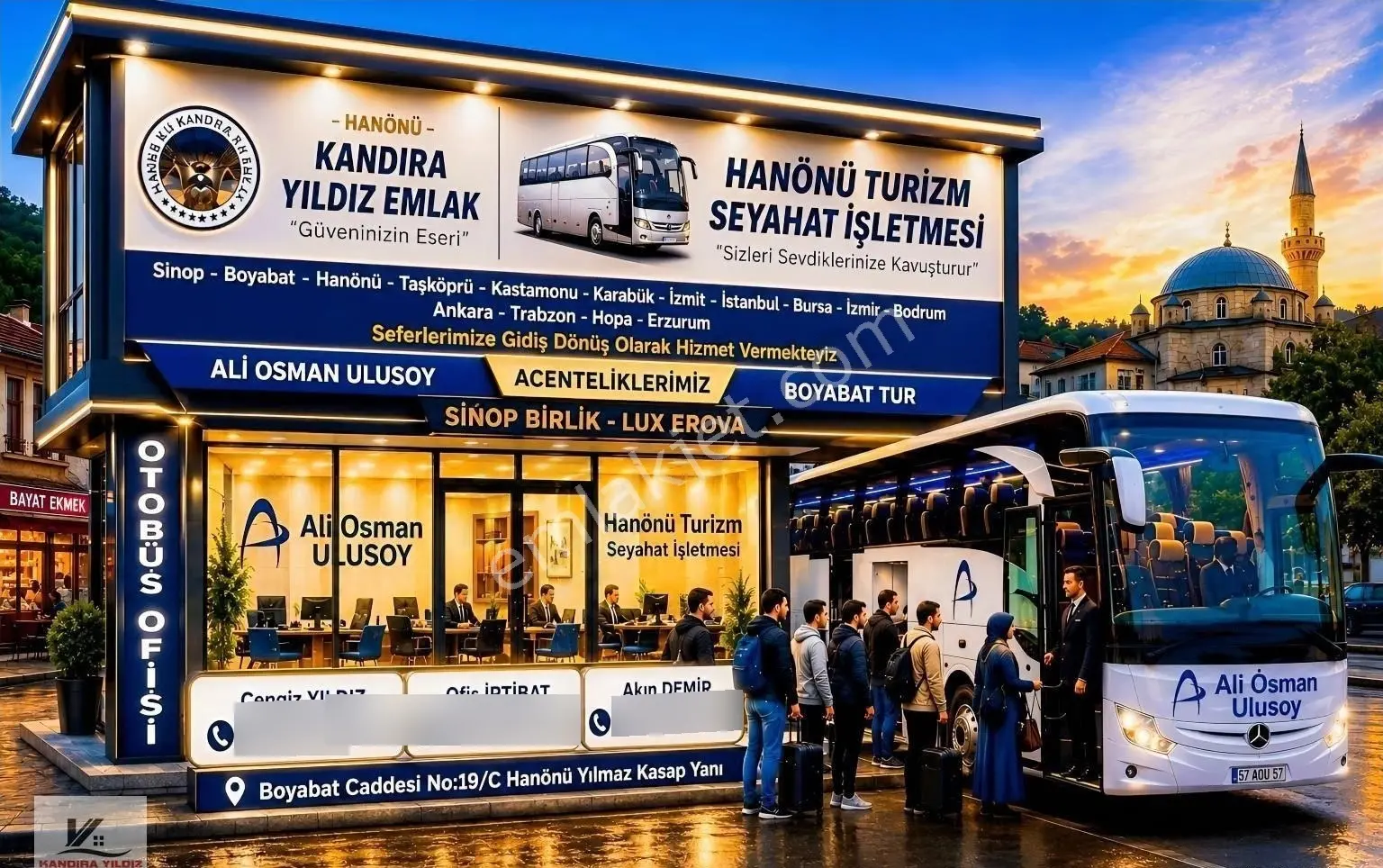 Hanönü Merkez Mah. 2+1 95 M2 3.kat Kombi Asansör Balkon İskanlı