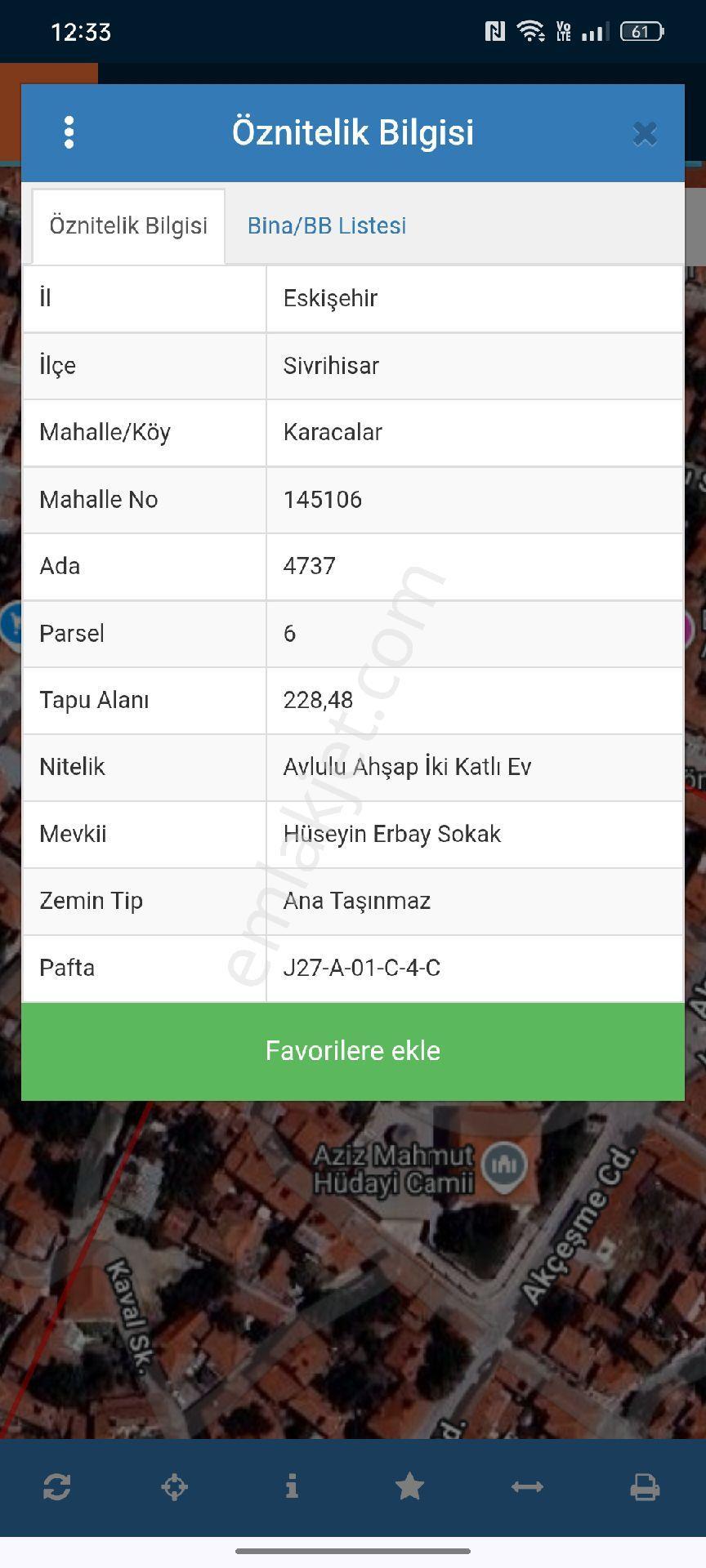Eskişehir Sivrihisar Karacalar Satılık Müstakil Ev 228 Mk Arsa İçinde - Görsel 13