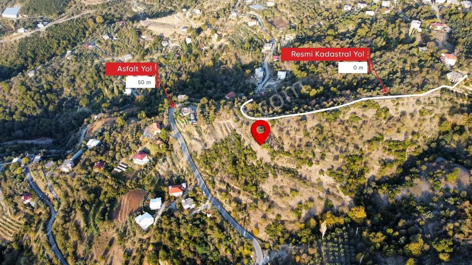 Alanya Yenice Deniz Manz Tek Tapu Resmi Yol 2024m2 Satılık Tarla - Görsel 3