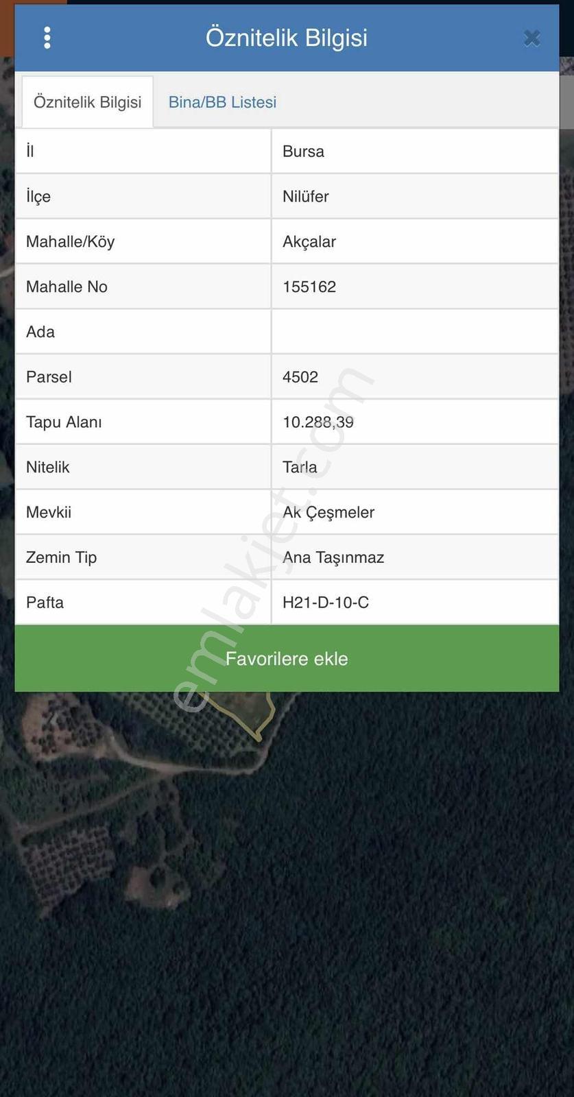 Nilüfer Akçalar'da Yatırımın Tam Kalbinde 10.288m² Satılık Tarla