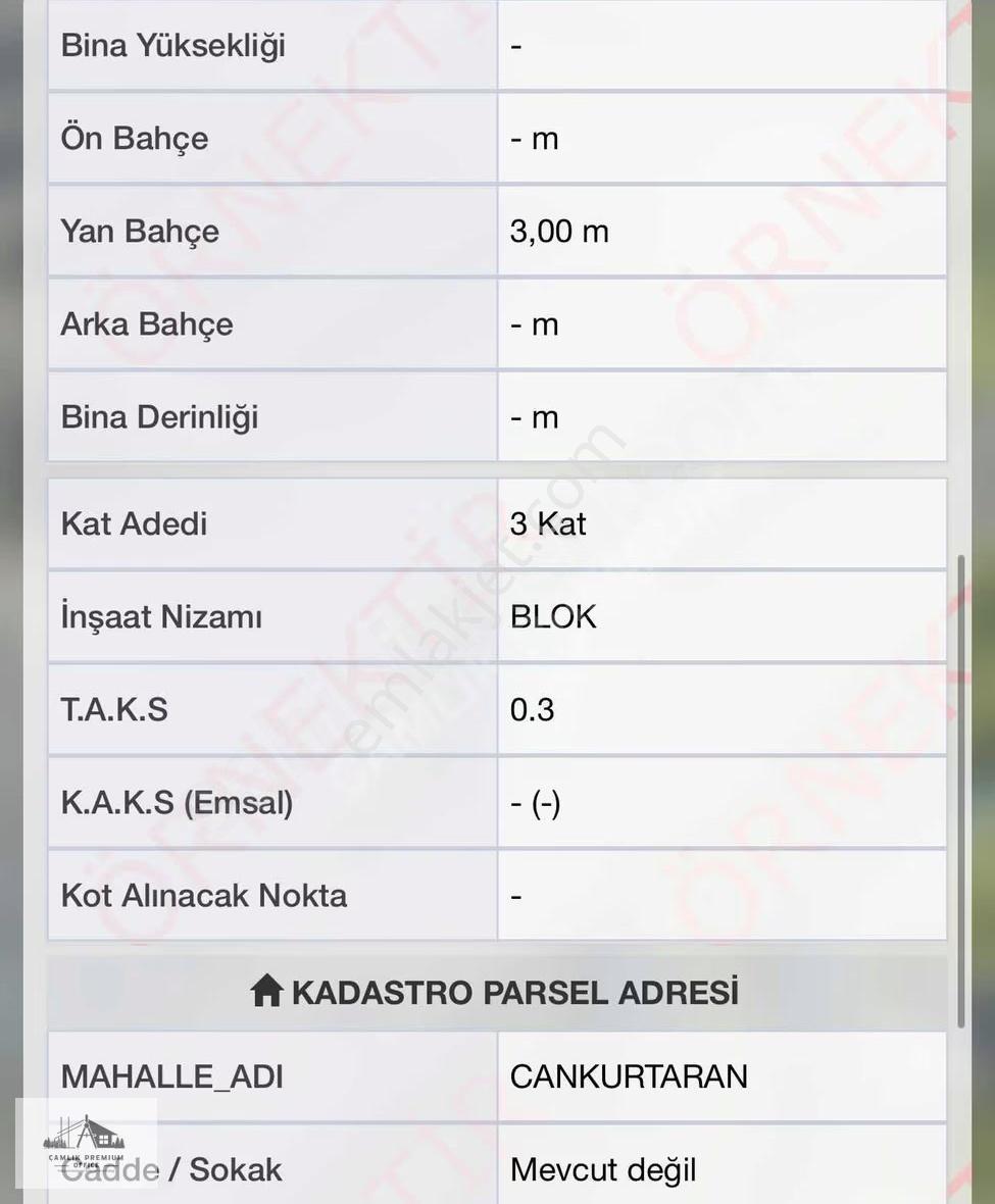 Çamlık Premıum'dan Cankurtaran Mahallesinde İmarlı Konut Arsası - Görsel 3