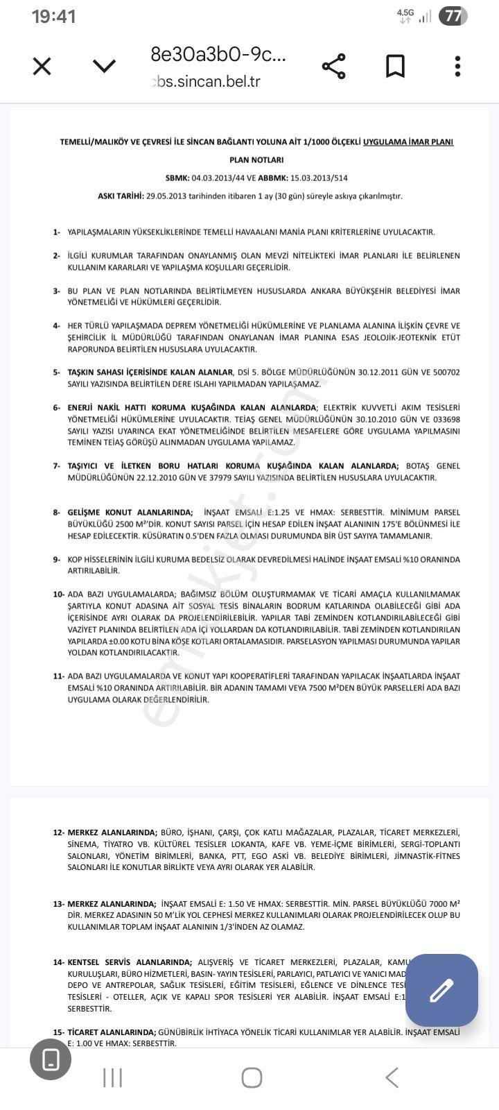 Esenlerde Sanayi İmarlı,toncundaki Tarla Ve Malıköydeki Konut Arsası Satılık - Görsel 8