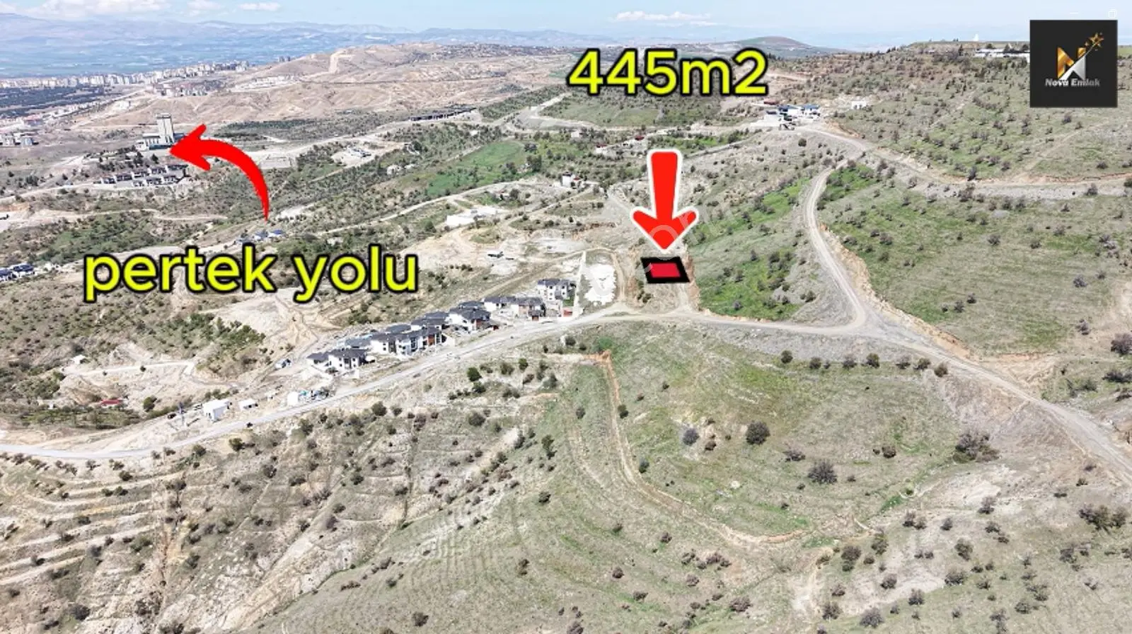 *nova* Harputta Şehir Manzaralı Projeli 445 M2 Lik Villa Arsası