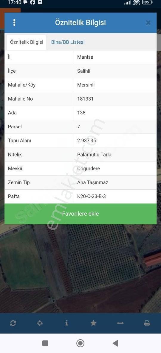 İzmir - Ankara Asfaltına Cepheli Satılık Tarla