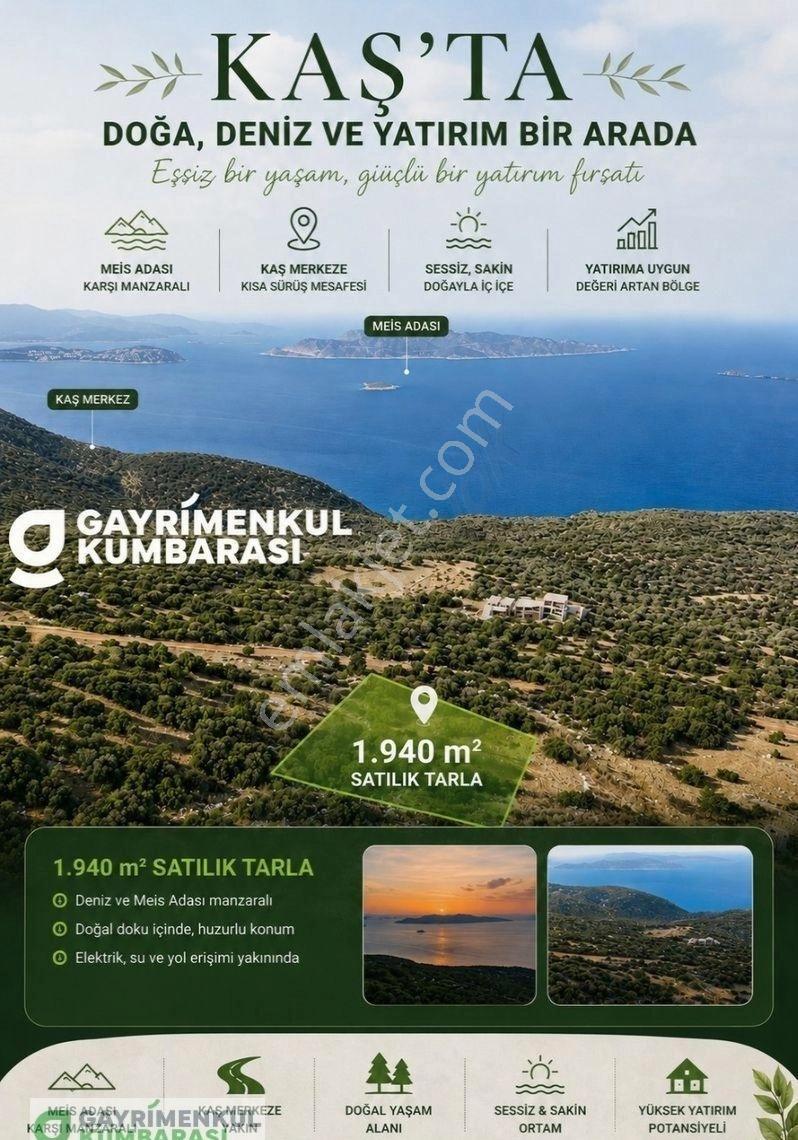 Kaş Sarıbelende Meis Ve Yarımada Manzaralı Arazi 1940 M2 - Görsel 14