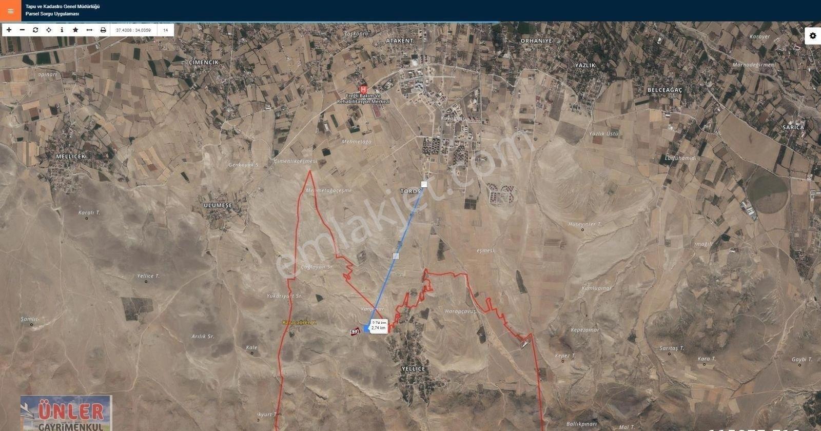 Tokiye 3 Km Mesafede Asfalta Sıfır Tek Tapulu 8900 Metre - Görsel 9