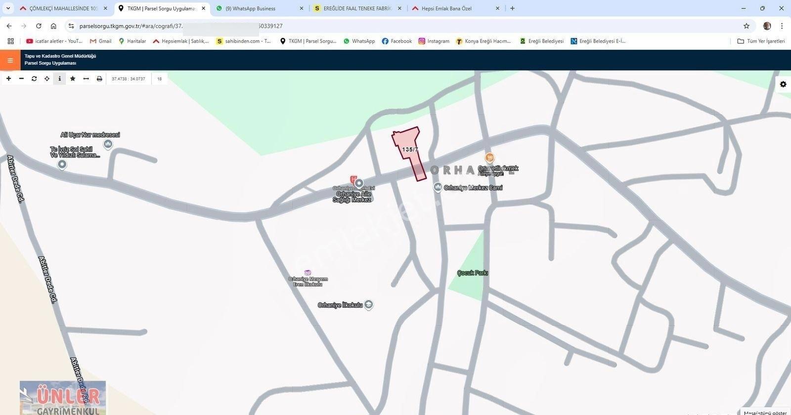 Orhaniye Merkezi Yerde Ve Ticarete Uygun Tek Tapu Arsa - Görsel 2