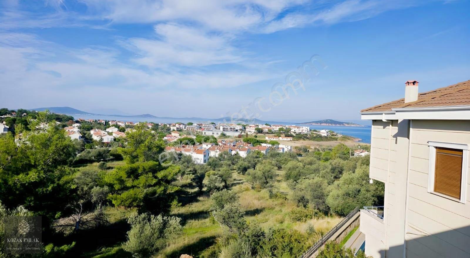 Ayvalık Sahilkent'te Deniz Manzaralı,3+1 Eşyalı Kiralık Villa - Görsel 11