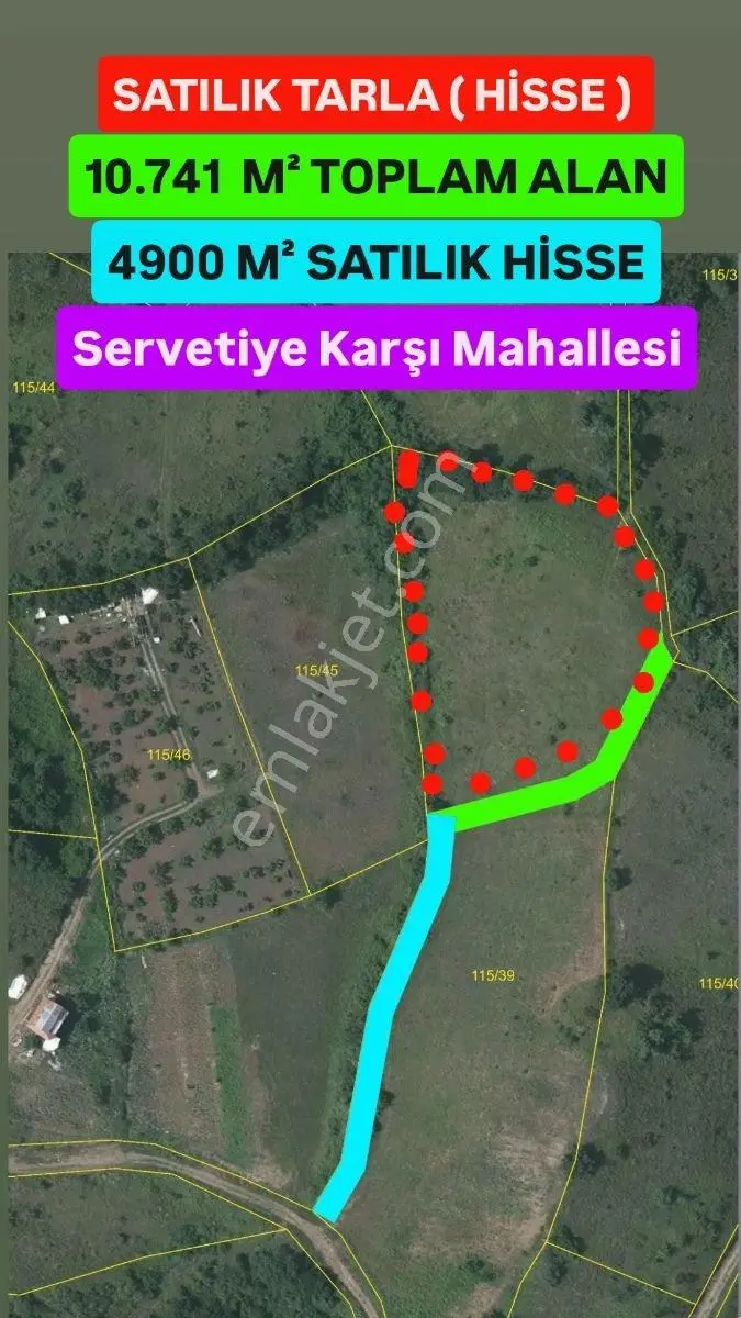 Satılık Tarla Hissesi