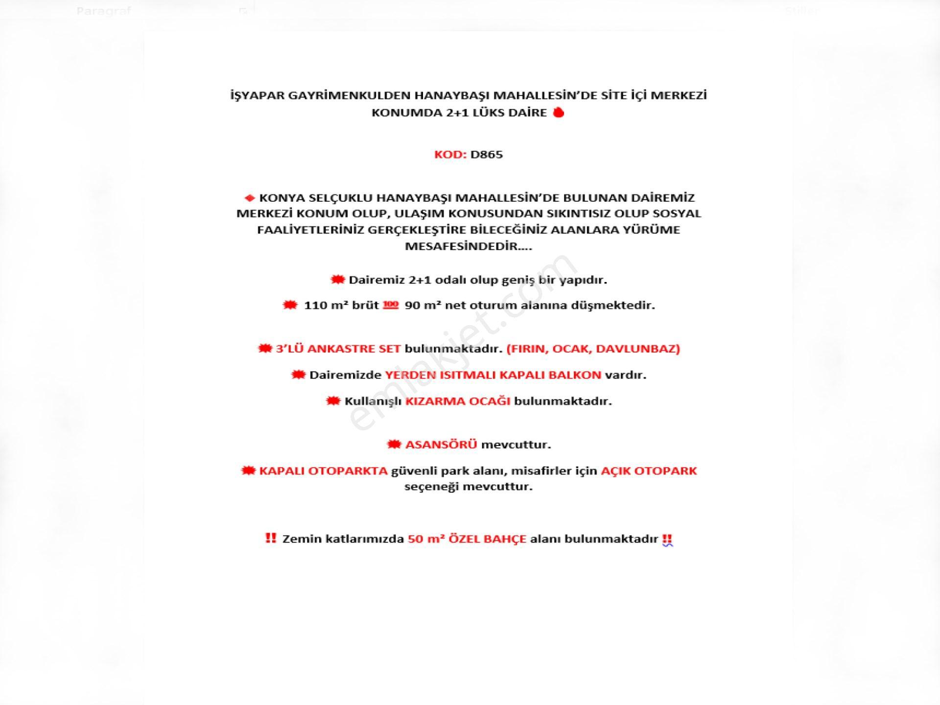 Alemdar Cad Yakını İşyapar Dan Site İçerisinde Lüks 2+1 Daire - Görsel 10