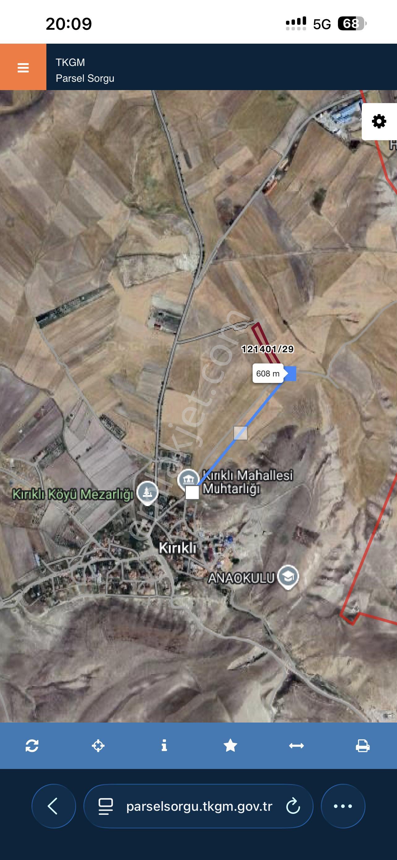 Ankara Gölbası Kırıklı Mah 5153m2 Koye 600 Metre Mesafe Tek Tapu - Görsel 2