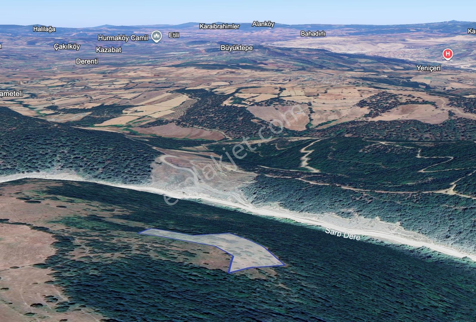 Çanakkale Yenice Yukarıkaraaşık'ta Satılık 4.899 M² Tarla - Görsel 27