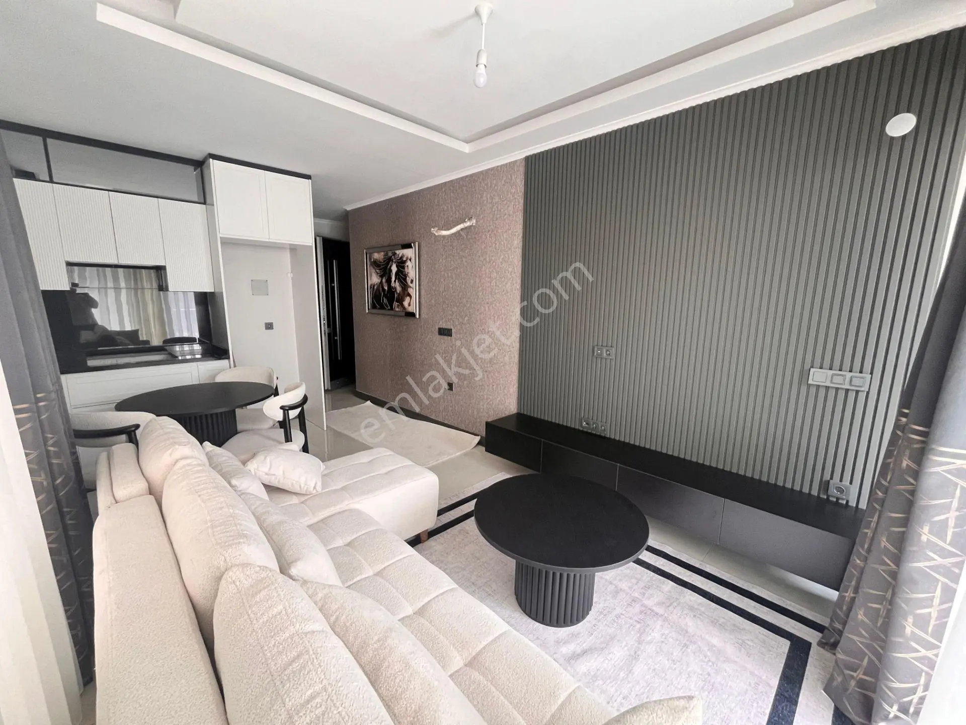 Alanya Hasbahçede Sıfır Binada Lüks Eşyalı 1+1 Satılık Daire - Görsel 4