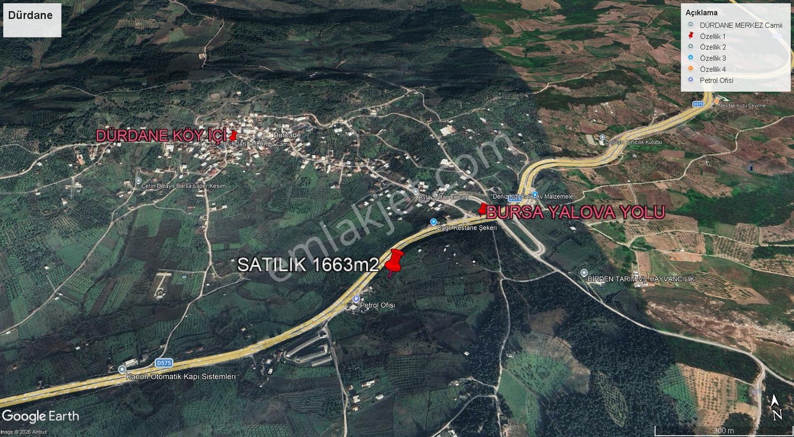 Yalova Üzerinde 1663m2 Yola Yakın Yatırım Fırsatı - Görsel 3
