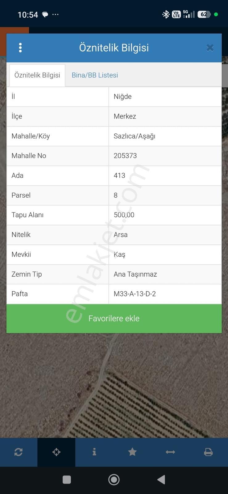 Sazlıca Aşağı Mahalle Kaş Mevki Köşe Parsel 500 M2 Arsa - Görsel 6