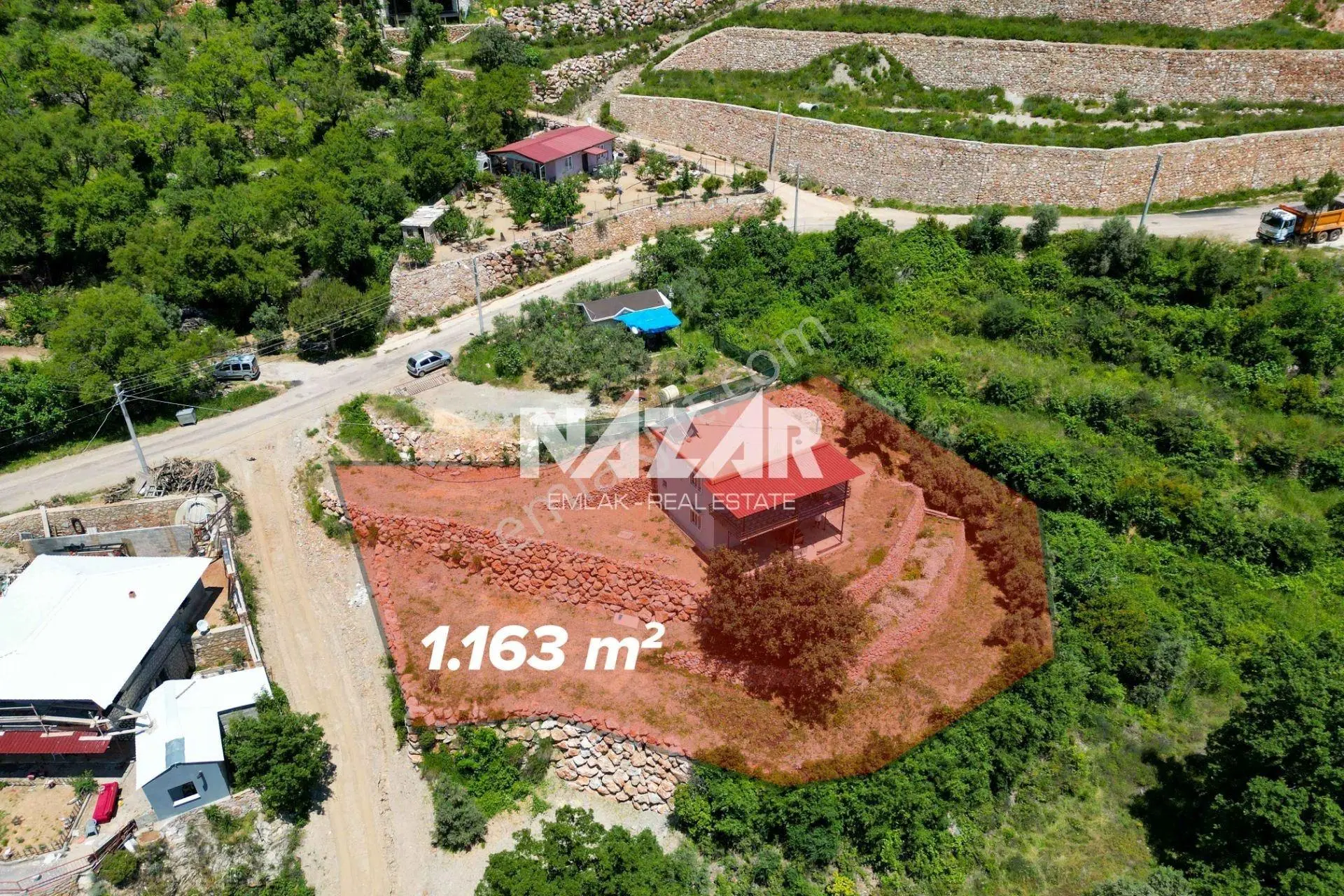Alanya Bademağacı’nda 1.163 M² Satılık Tarla Ve 2 Katlı Ev - Görsel 3
