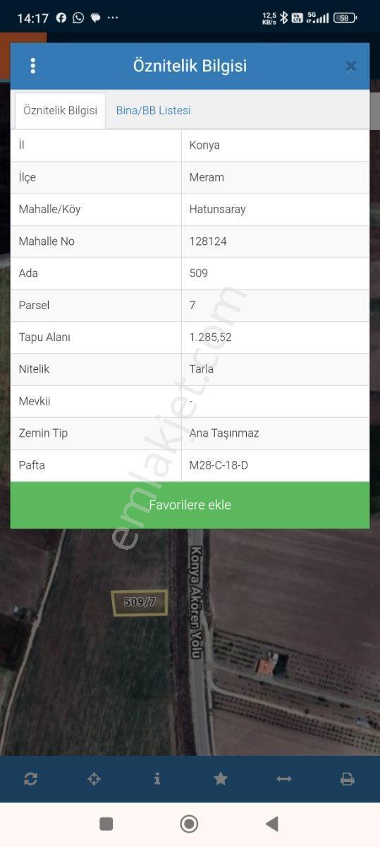 Hatunsaray Yoluna Cephe Satılık Tarla - Görsel 3