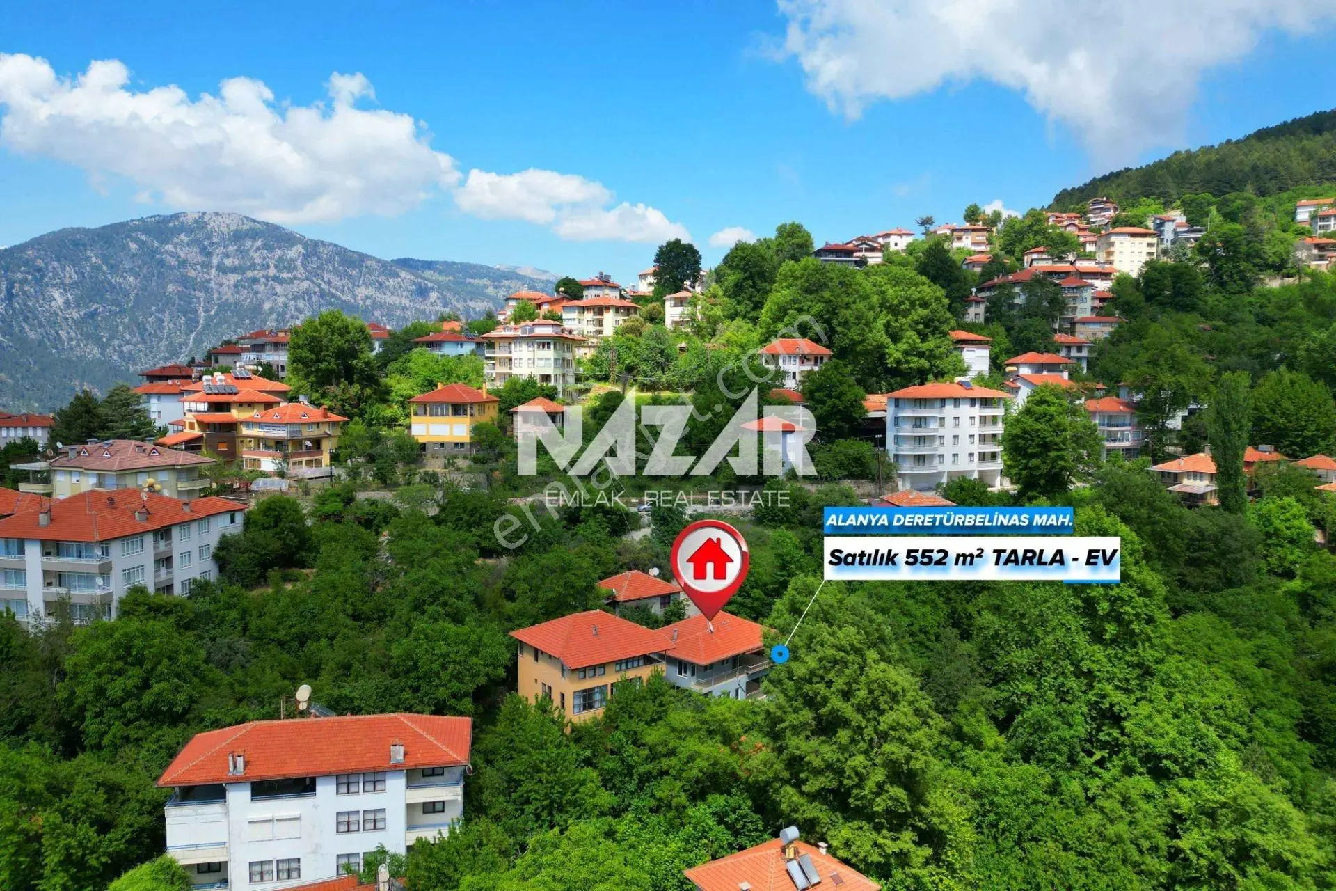 Alanya Deretürbelinas’ta 552 M² Satılık Tarla Ve 2 Katlı Ev - Görsel 2