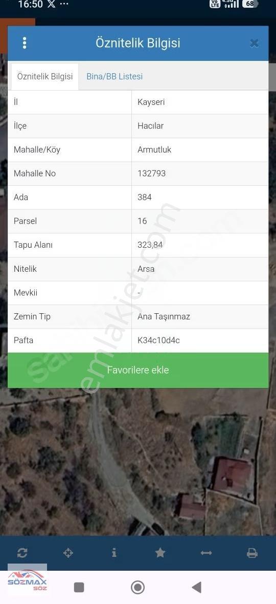 Hacılar Armutlu Da 323 M2 Satılık Villa Parseli - Görsel 3
