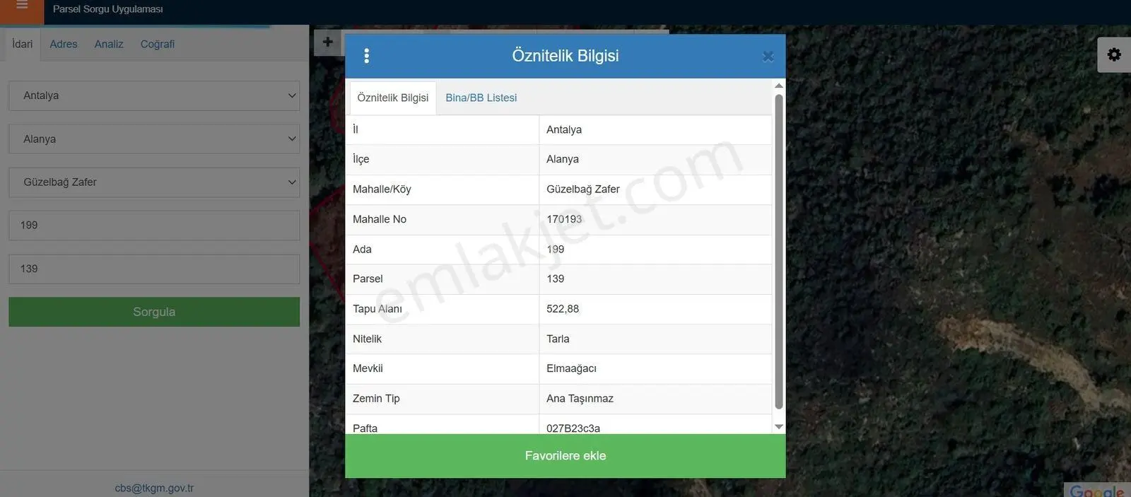 Alanya Güzelbağ Zaferde Satılık 522 M2 Müstakil Tapu - Görsel 3