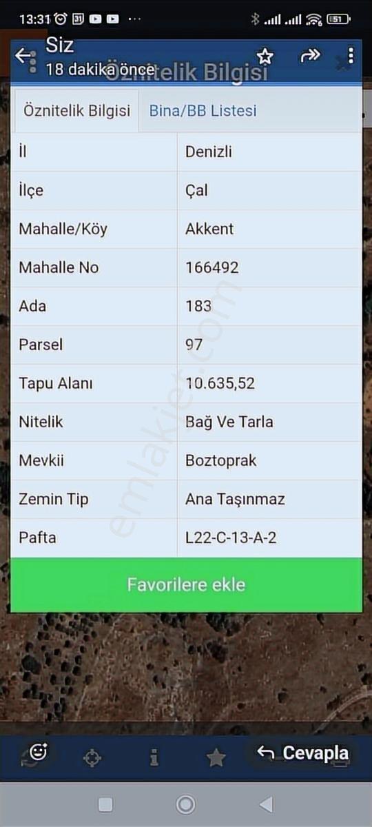 Denizli Çal Akkent 202 Mk Koop Hisseler Köye 900 Metre Yakin - Görsel 6