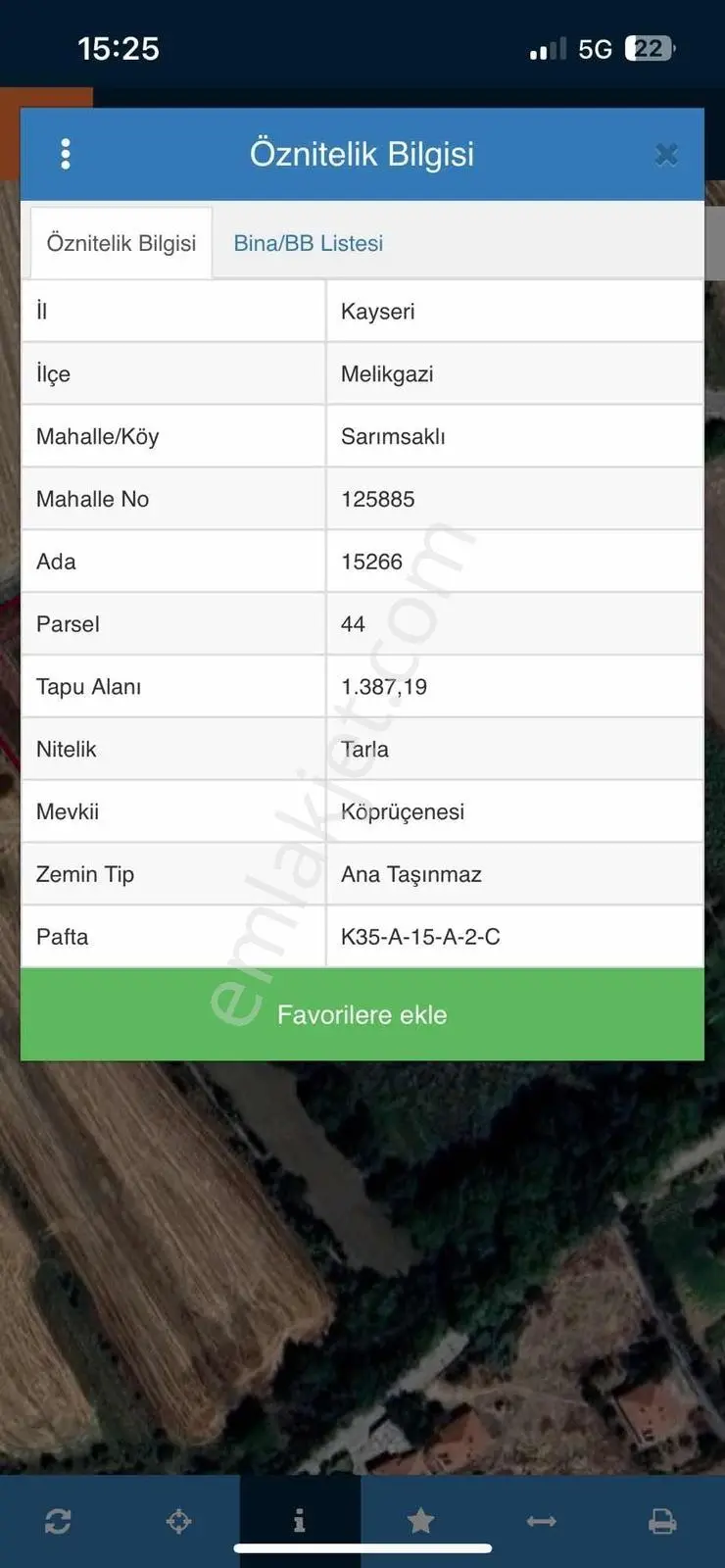 Fetanet Emlak'tan Sarımsaklıda Yatırımlık 1.400 M2 Tarla