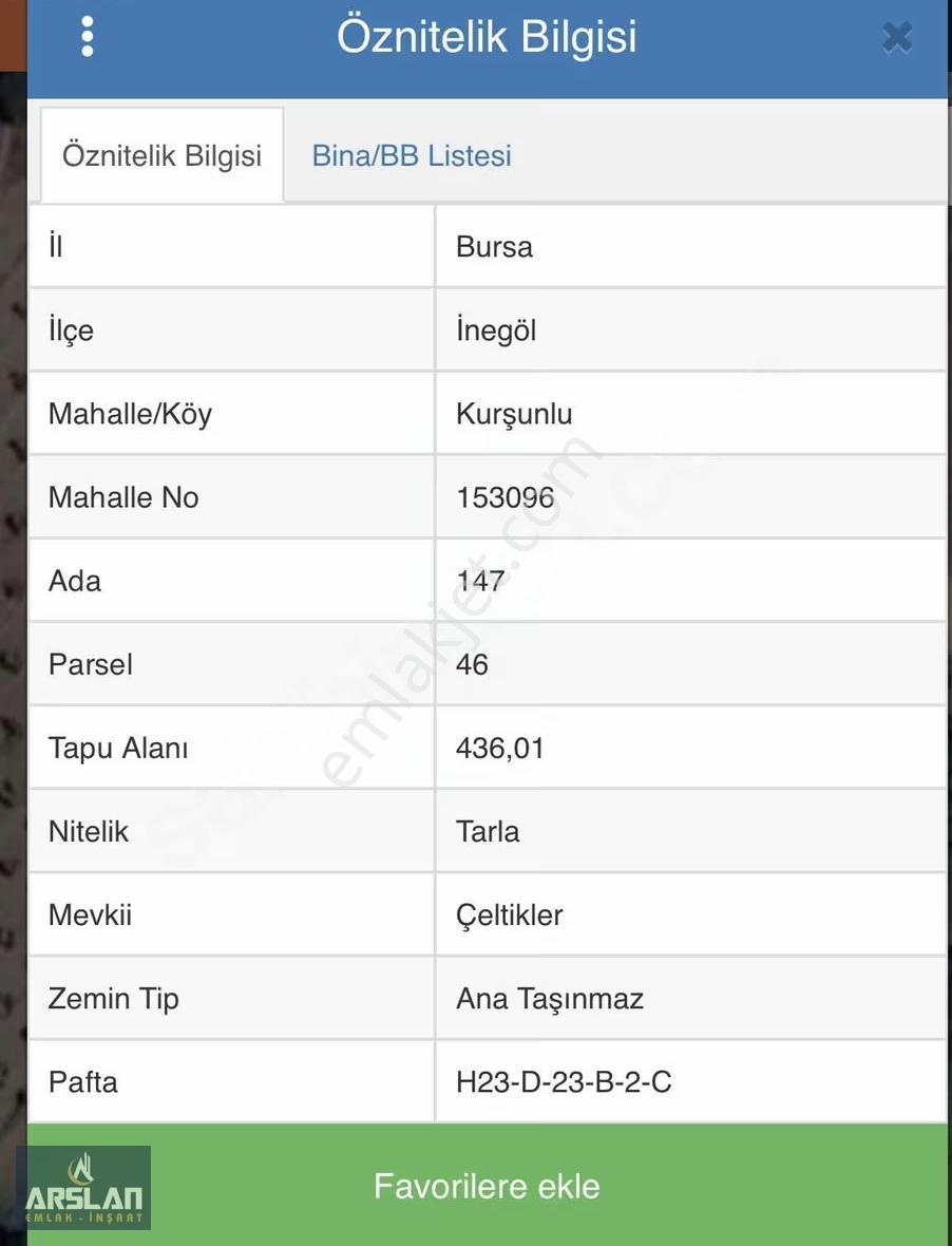 İnegöl Kurşunluda, Satılık 436 M²'lik Hobi Bahçesi - Görsel 2