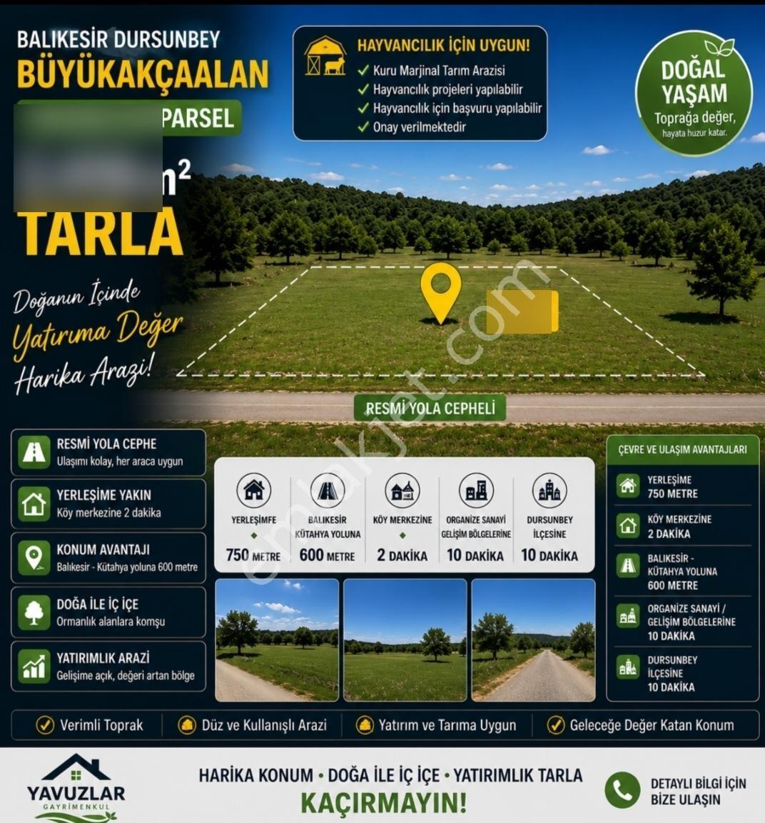 Dursunbey,de Villa Projelerine Yerleşime Yakın Harika 2416 M² - Görsel 10