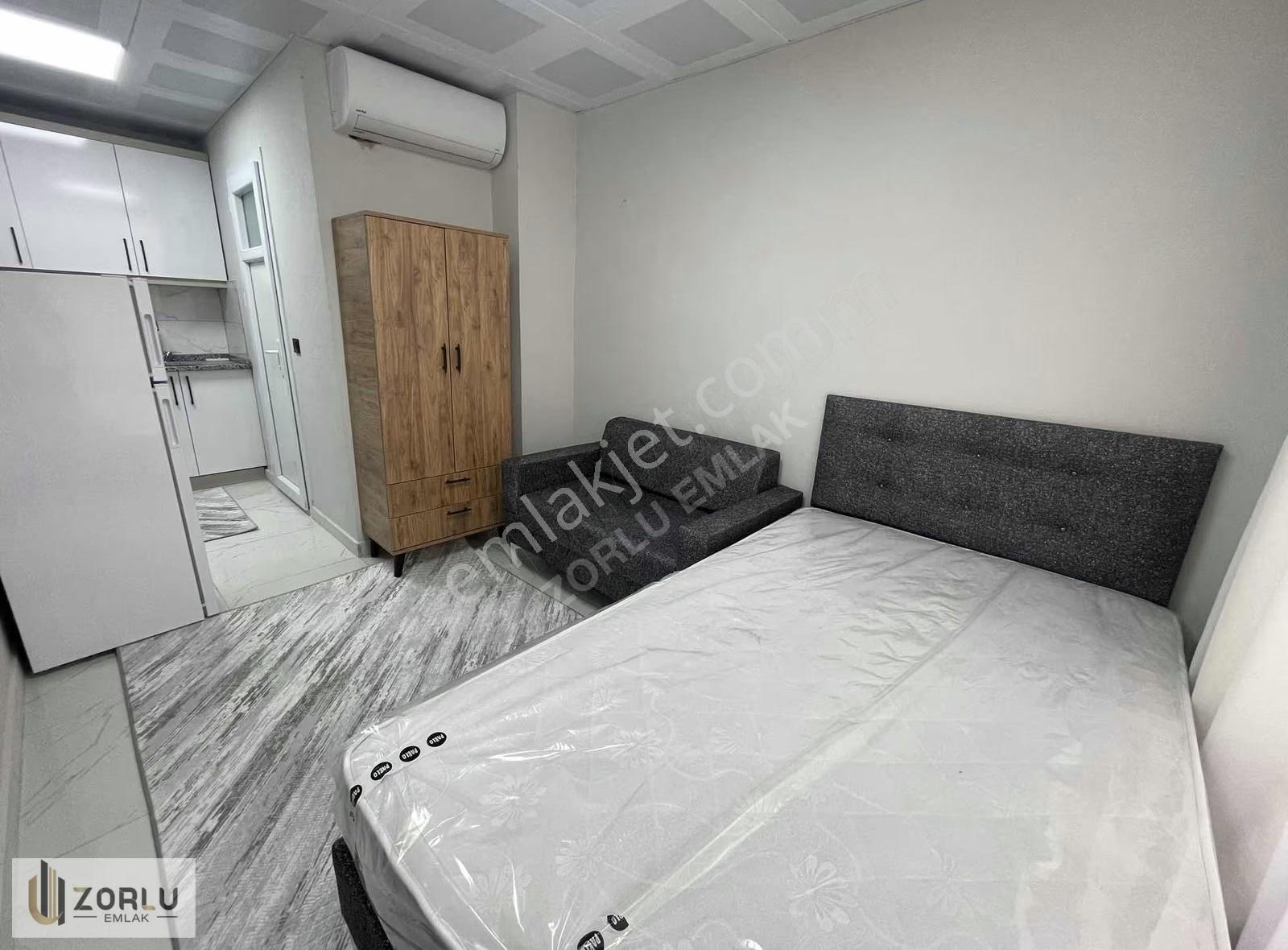 Erasta'ya 150 Metre Balkonlu Ferah Bodrum 1+0 Full 0 Eşyalı - Görsel 18