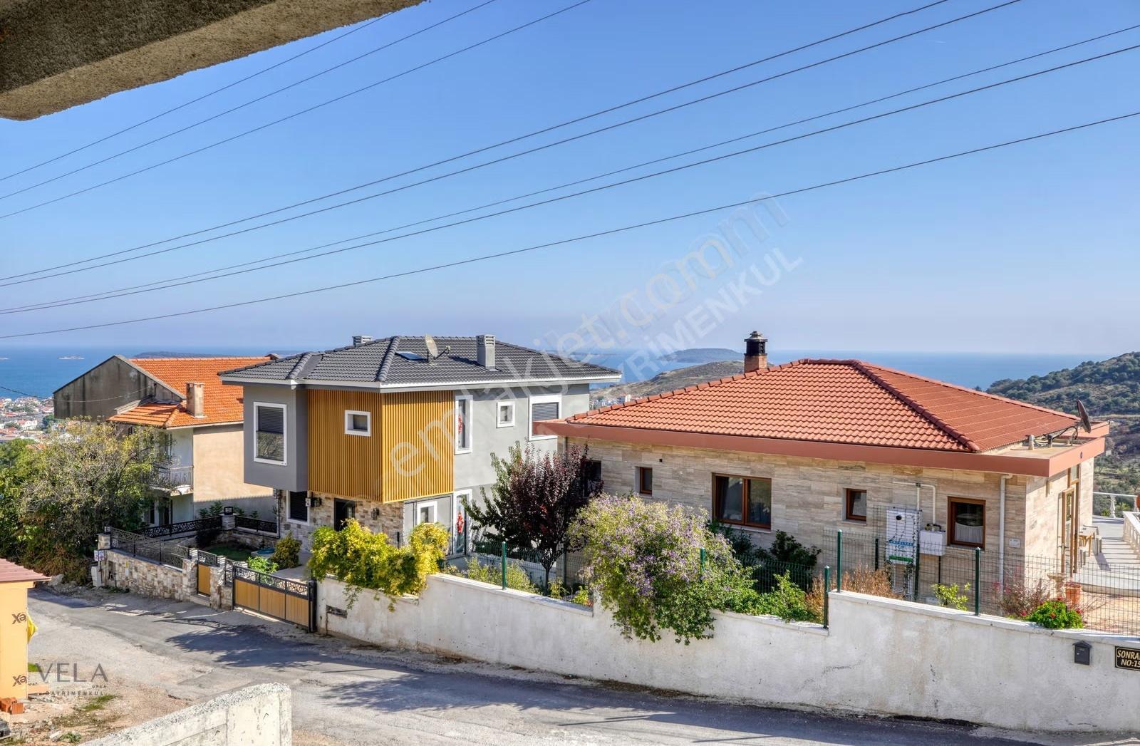 Urla Çeşmealtı Deniz Manzaralı Satılık 2 Adet 3+2 Villa - Görsel 17